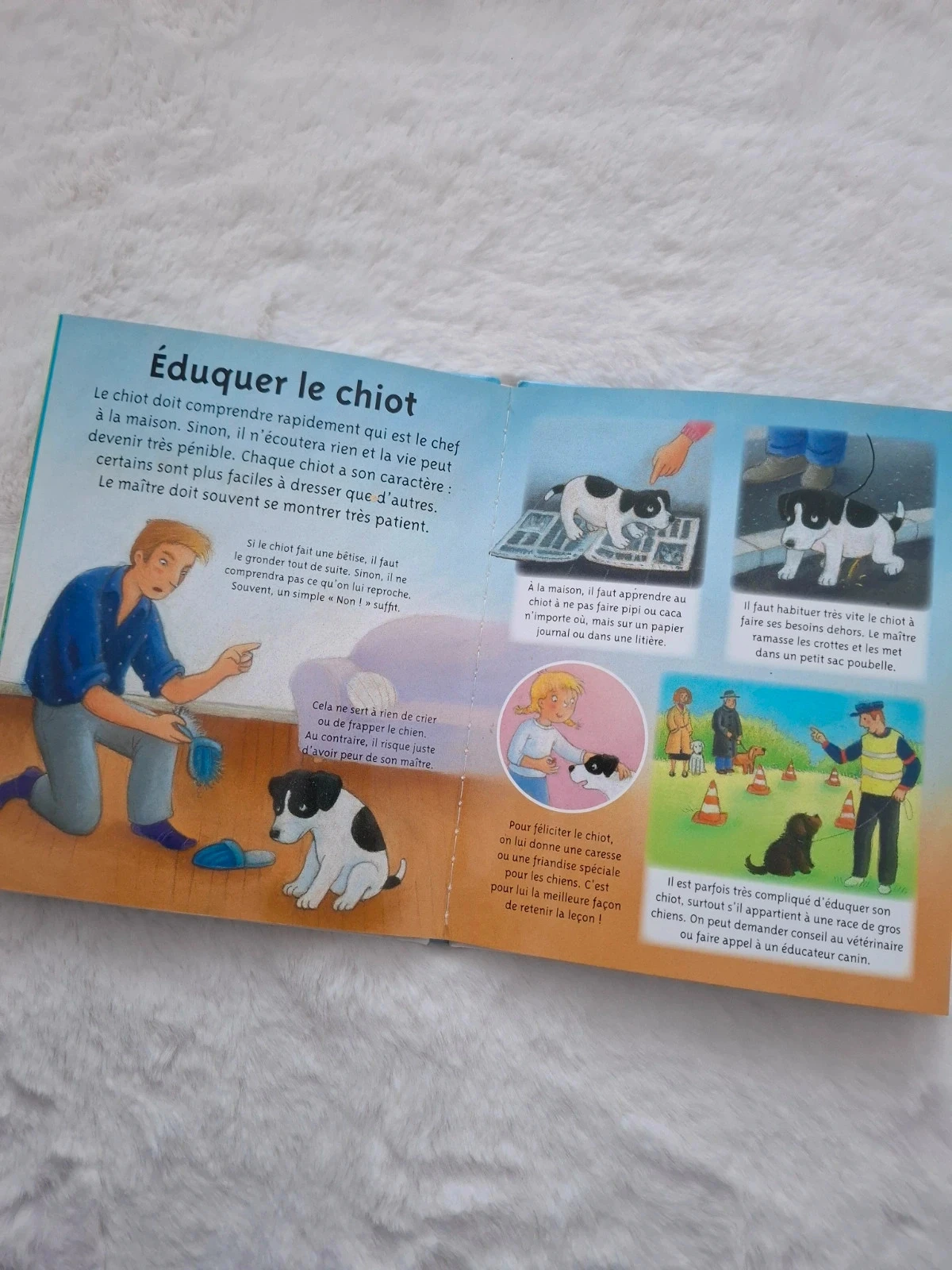 📚 libro pagina plastificado la pequeña imaginería Los perros Fleurus – photo 9